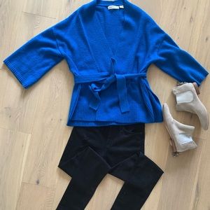 Anthropologie belted sweater